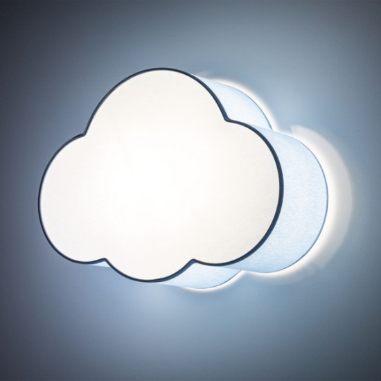 TK Lighting Cloud kék-fehér fali/mennyezeti lámpa (TK-6074) E27 2 izzós IP20