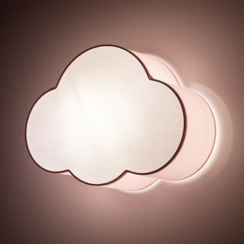 TK Lighting Cloud rózsaszín-fehér fali/mennyezeti lámpa (TK-6075) E27 2 izzós IP20