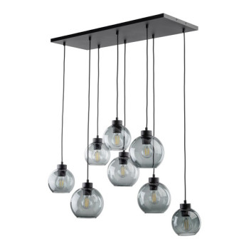 TK Lighting Cubus füstszínű függesztett lámpa (TK-4113) E27 8 izzós IP20