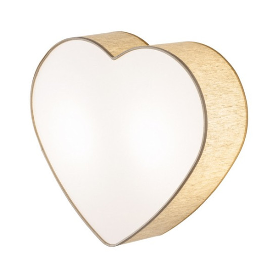 TK Lighting Heart ekrü-fehér fali/mennyezeti lámpa (TK-757) E27 2 izzós IP20