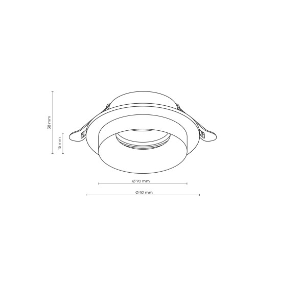 TK Lighting Jet fehér süllyeszthető spotlámpa (TK-6921) GU10 1 izzós IP20