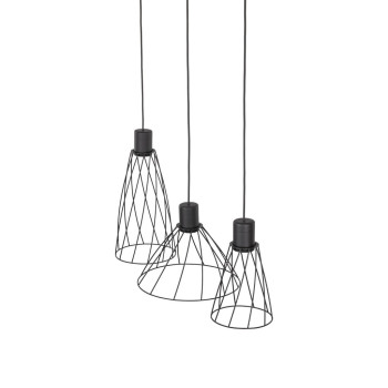 TK Lighting Modesto fekete függesztett lámpa (TK-10149) GU10 3 izzós IP20