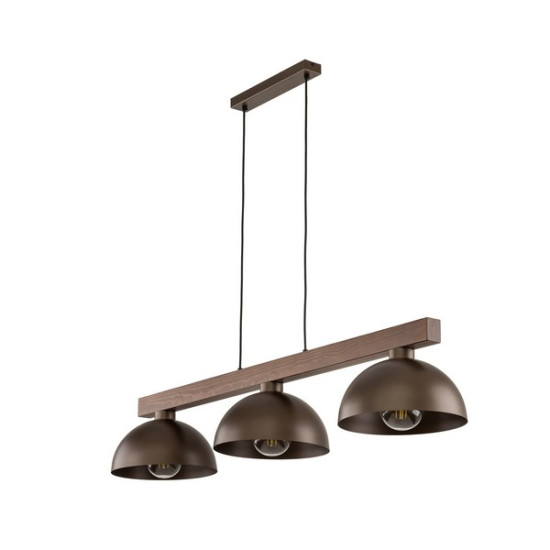 TK Lighting Oslo barna függesztett lámpa (TK-6299) E27 3 izzós IP20