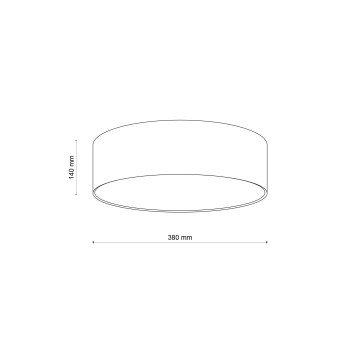 TK Lighting Rondo zöld-fehér mennyezeti lámpa (TK-3230) E27 4 izzós IP20