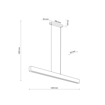 TK Lighting Teo bézs függesztett lámpa (TK-1448) LED 1 izzós IP20