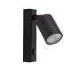 TK Lighting Top fekete falikar (TK-5738) GU10 1 izzós IP20