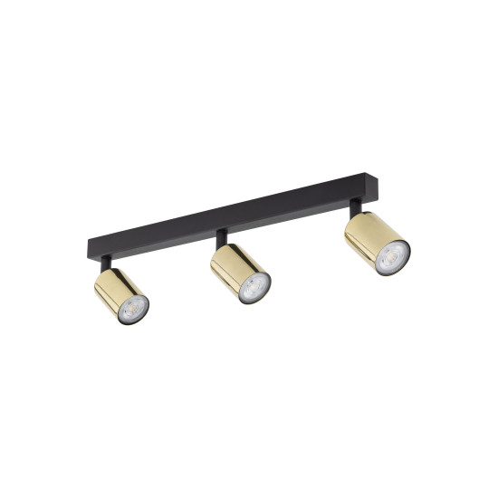 TK Lighting Top arany-fekete mennyezeti spotlámpa (TK-5968) GU10 3 izzós IP20