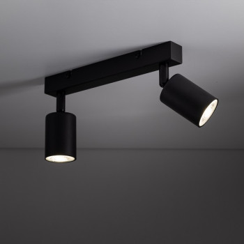 TK Lighting Top fekete mennyezeti spotlámpa (TK-6175) GU10 2 izzós IP20