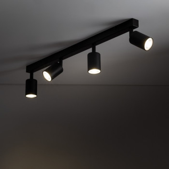 TK Lighting Top fekete mennyezeti spotlámpa (TK-6177) GU10 4 izzós IP20