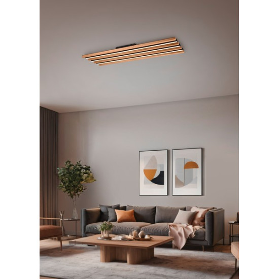 Trio Fontana barna-fekete LED mennyezeti lámpa (TR-648911332) LED 1 izzós IP20