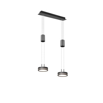 Trio Franklin antracit-fehér LED függesztett lámpa (TRI-326510242) LED 1 izzós IP20