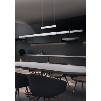 Trio Trajan matt nikkel LED függesztett lámpa (TRI-375310507) LED 1 izzós IP20