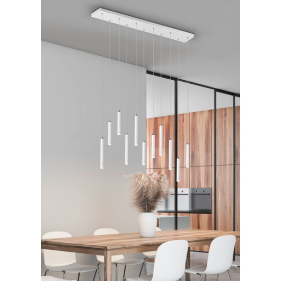 Trio Tubular fehér LED függesztett lámpa (TRI-321611131) LED 1 izzós IP20